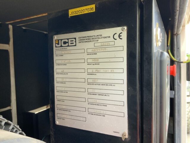 JCB G66QS Generator Twin Axle (ST22610)
