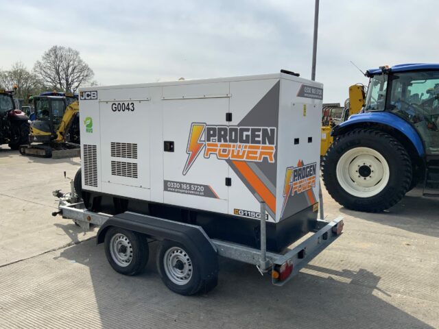 JCB G115QS Generator - Complete With Twin Axle Trailer (ST22618)