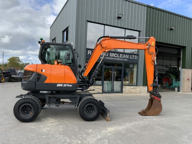 Doosan DX57 Wheeled Excavator (ST23100)
