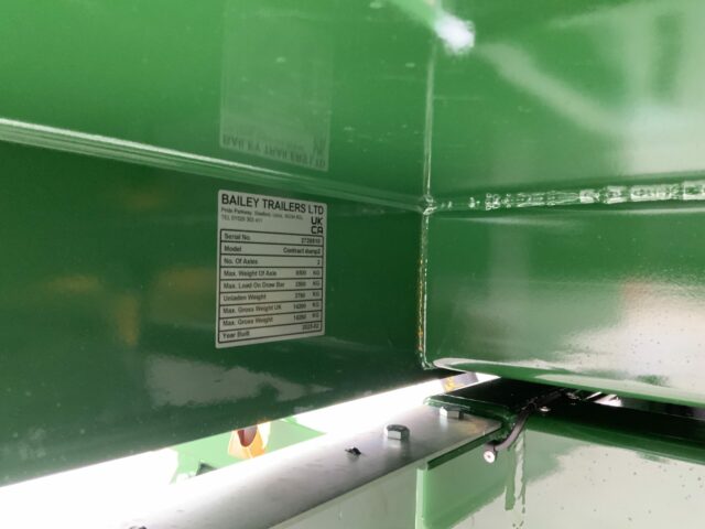 Bailey 10 Tonne Contractor Dump Trailer (ST23170)
