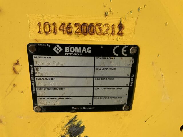 Bomag BW80 AD-5 Twin Drum Roller (ST23066)