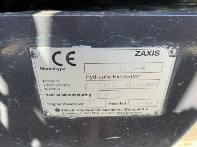 Hitachi Zaxis 130 LCN-6 Digger (ST22962)