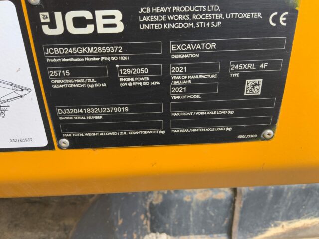 JCB 245XRL Digger (ST22805)