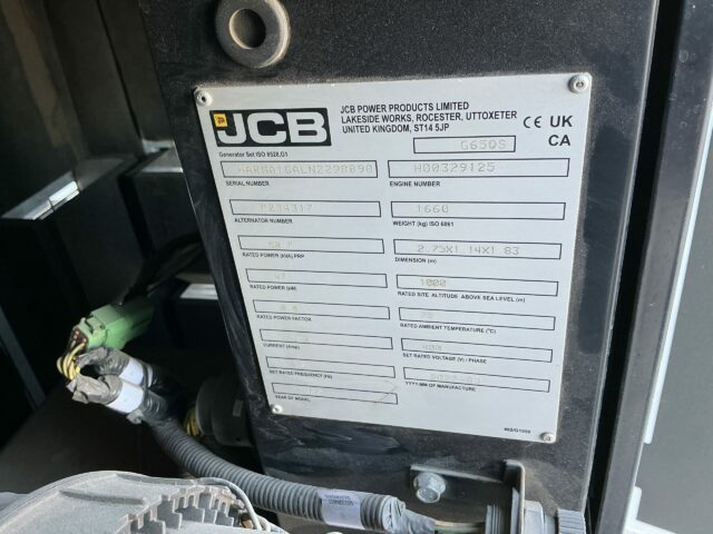 JCB G65 QS Generators - Choice of 2