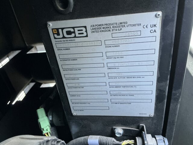 JCB G65 QS Generators - Choice of 2