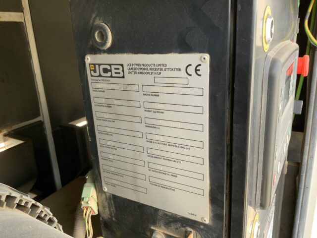 JCB G66QS Generator - Complete With Nugent Twin Axle Trailer (ST22609)