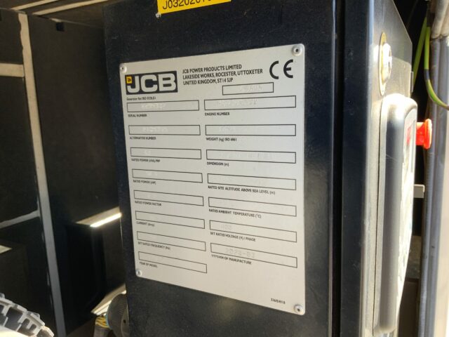 JCB G66QS Generators - Choice of 3