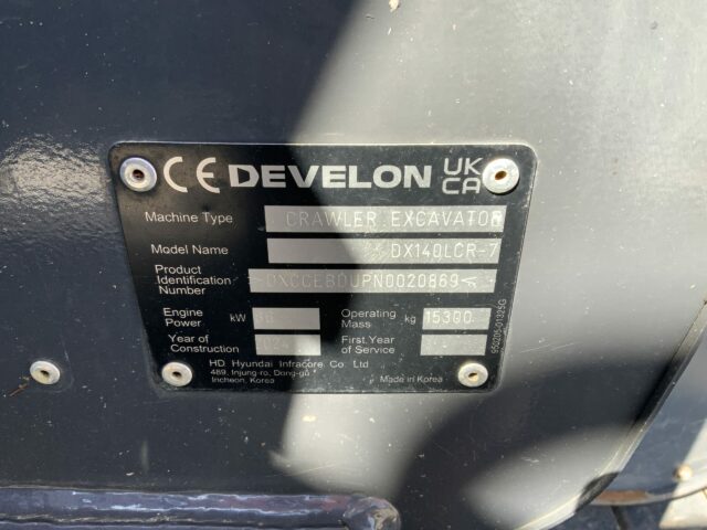 Develon DX140LCR-7 Digger (ST23384)