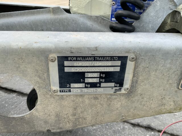 IFOR Williams TB4021-352 Tilt Bed Trailer