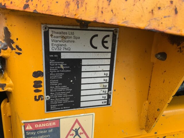 Thwaites 1 Tonne High Tip Dumper (ST23281)
