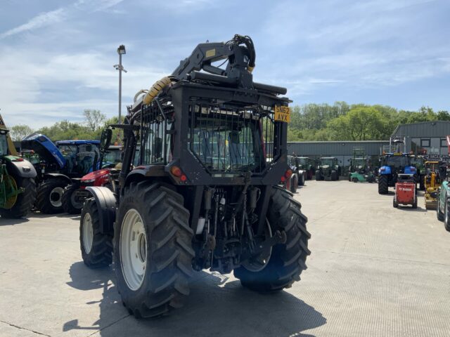 Valtra N123 Hi Tech Tractor With Roof Mounted Botex 560TL Crane (ST23285)