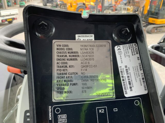 Valtra N174 Active Tractor (ST22969)