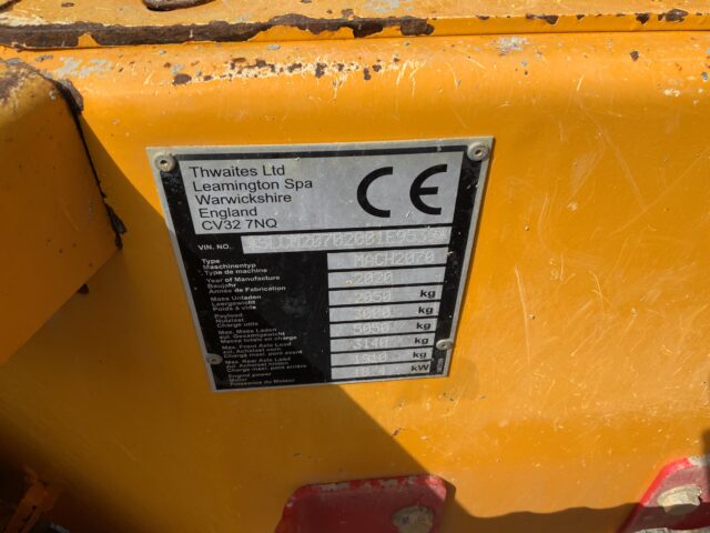 Thwaites 3 Tonne Straight Tip Dumper (ST23479)