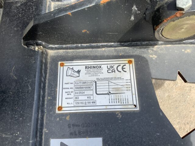 Rhinox PLX 7T 1200FLT 1.5 Tonne Pallet Forks Choice of 2