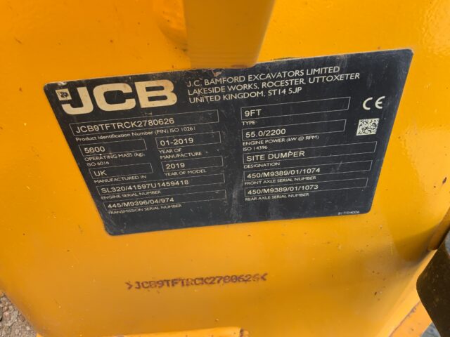 JCB 9T-1 Front Tip Dumper (ST22580)