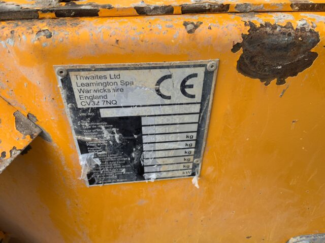 Thwaites 3 Tonne Straight Tip Dumper (ST23667)