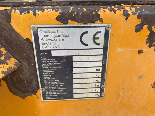 Thwaites 3 Tonne Swivel Tip Dumper (ST23613)