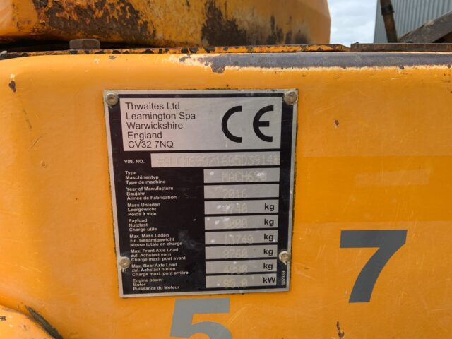 Thwaites 9 Tonne Straight Tip Dumper (ST23576)
