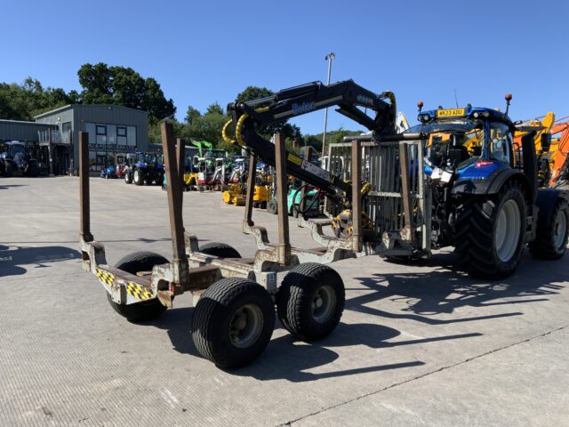 EFM 11 TEU Forestry Trailer Complete With Botex 560 TL Crane (ST23739)
