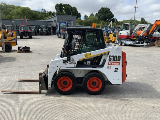 Bobcat S100 Wheeled Skid Steer Forklift (ST23943)