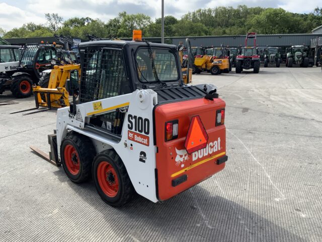 Bobcat S100 Wheeled Skid Steer Forklift (ST23943)