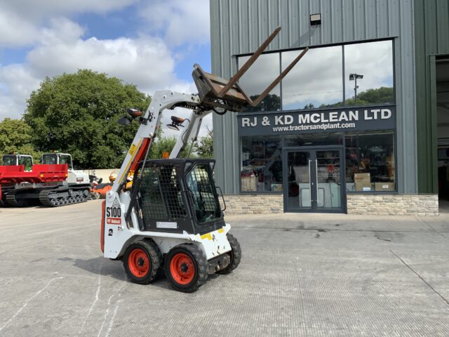 Bobcat S100 Wheeled Skid Steer Forklift (ST23943)