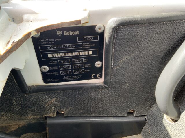 Bobcat S100 Wheeled Skid Steer Forklift (ST23943)