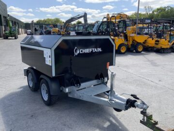 Chieftan Black Twin Axle 1000 Litre Fuel Bowser