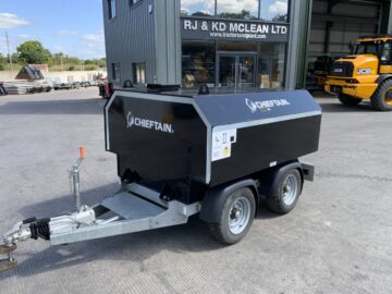 Chieftan Black Twin Axle 1000 Litre Fuel Bowser