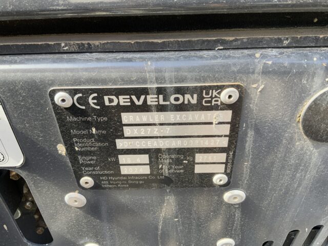 Develon DX27Z-7 Series 7 Digger (ST23332)