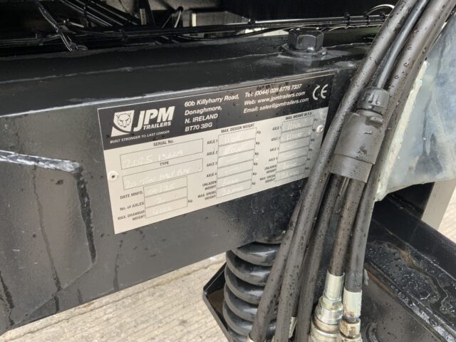 JPM Black 20 Tonne Half Pipe Dumper Trailer
