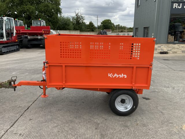 Kubota DW Tomlin Drop Sided compact tipping trailer
