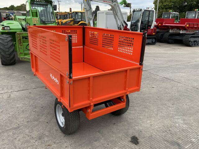 Kubota DW Tomlin Drop Sided compact tipping trailer