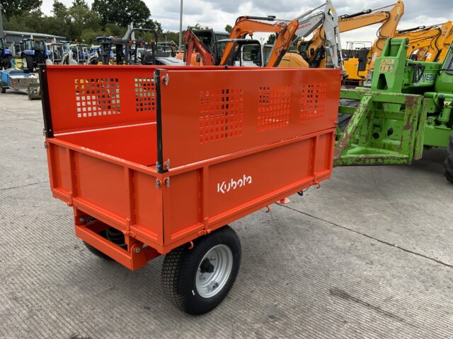 Kubota DW Tomlin Drop Sided compact tipping trailer
