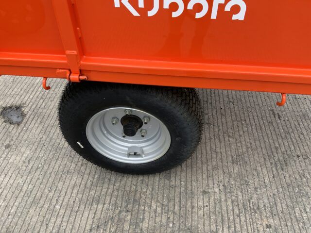 Kubota DW Tomlin Drop Sided compact tipping trailer
