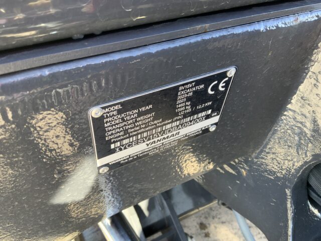 Yanmar SV15 VT Digger (ST23922)