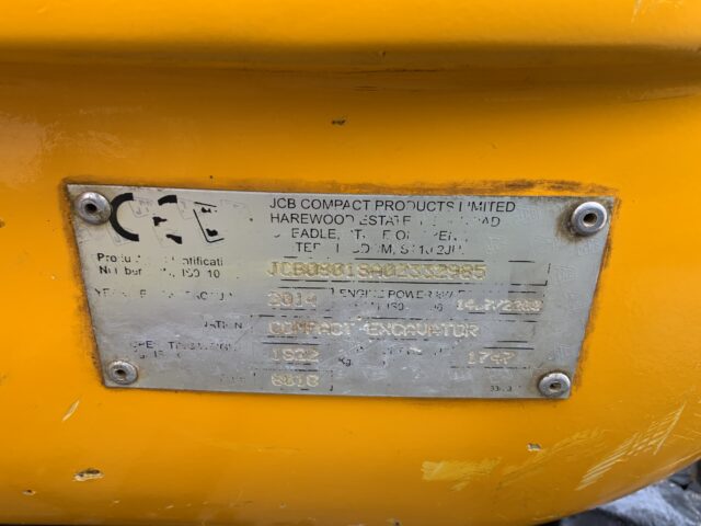 JCB 8018 CTS Grave Digger (ST24253)
