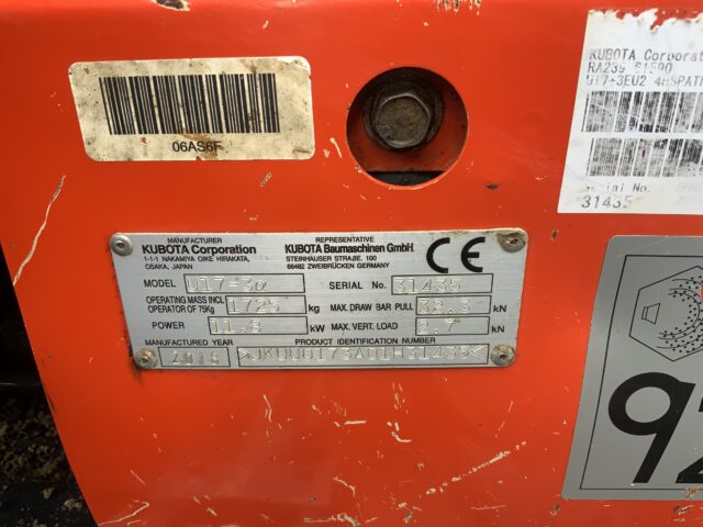 Kubota U17-3 (ST24137)