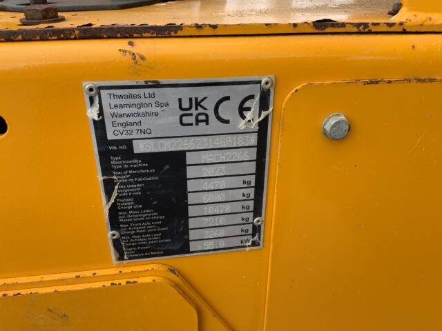 Thwaites 6 Tonne Swivel Tip Dumper (ST24252)