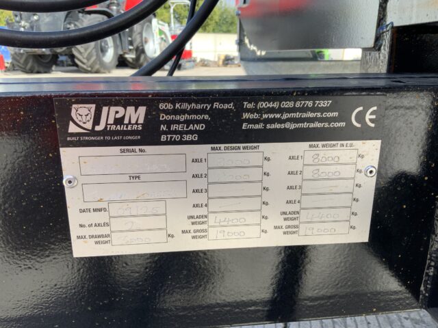 JPM Black Tandem 28Ft Low Loader Trailer (ST24519)