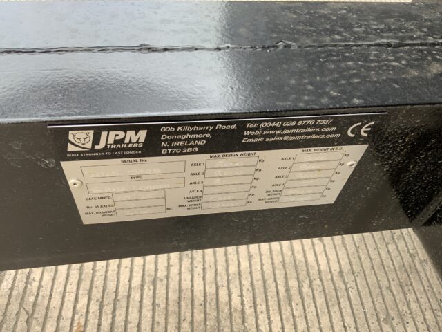 JPM Black 30ft Tri Axle Low Loader Trailer (ST24521)