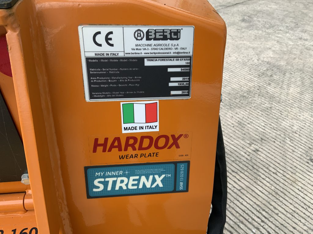 Berti EFX/SB 160 Forestry Flail Unused