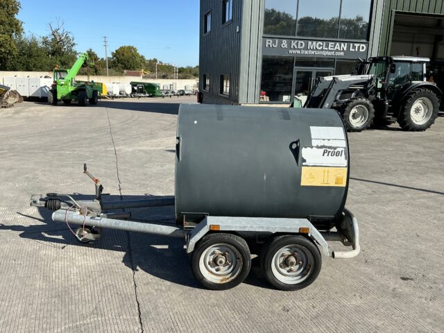 FuelProof 1000Ltr Win Axle Diesel Bowser Trailer