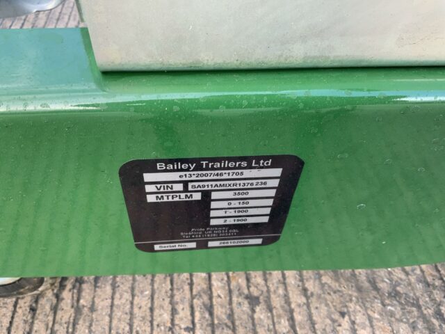 Bailey Twin Axle Diesel and AdBlue Bowser Trailer (ST22113)
