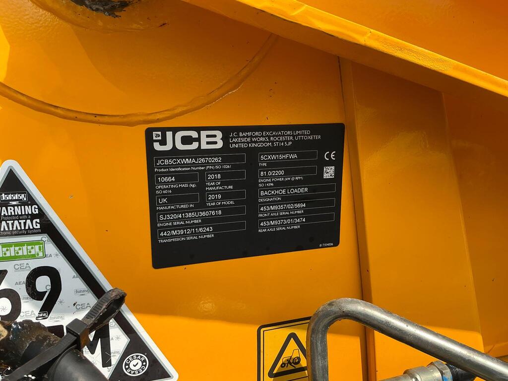 JCB 5CX Waste Master Wheeled Digger (ST23511)