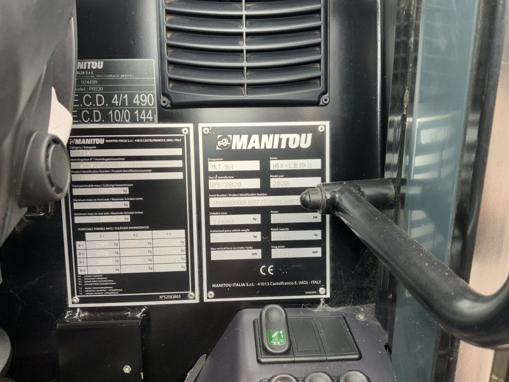 Manitou MLT961-145 V+L Elite Telehandler (ST21724)