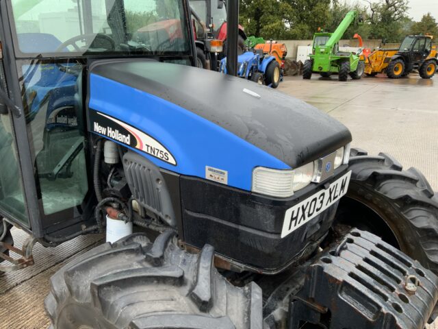 New Holland TN75s Super Steer Tractor (ST24490)