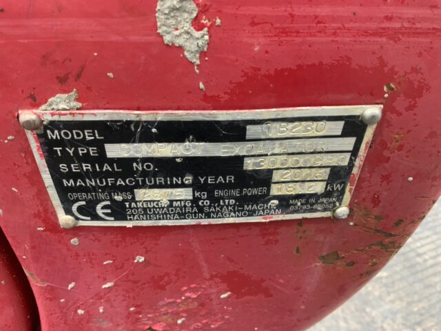 Takeuchi TB230 Digger (ST24061)