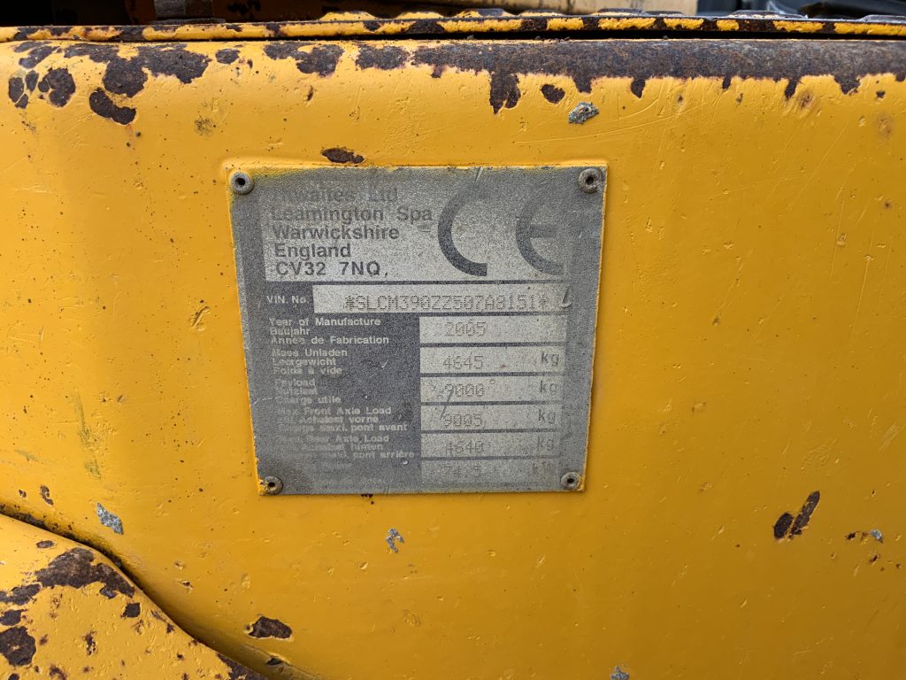 Thwaites 9 Tonne Straight Tip Dumper (ST24507)