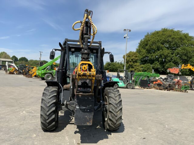 Valtra N123 Hi Tech Tractor With Roof Mounted Botex 560TL Crane (ST23285)